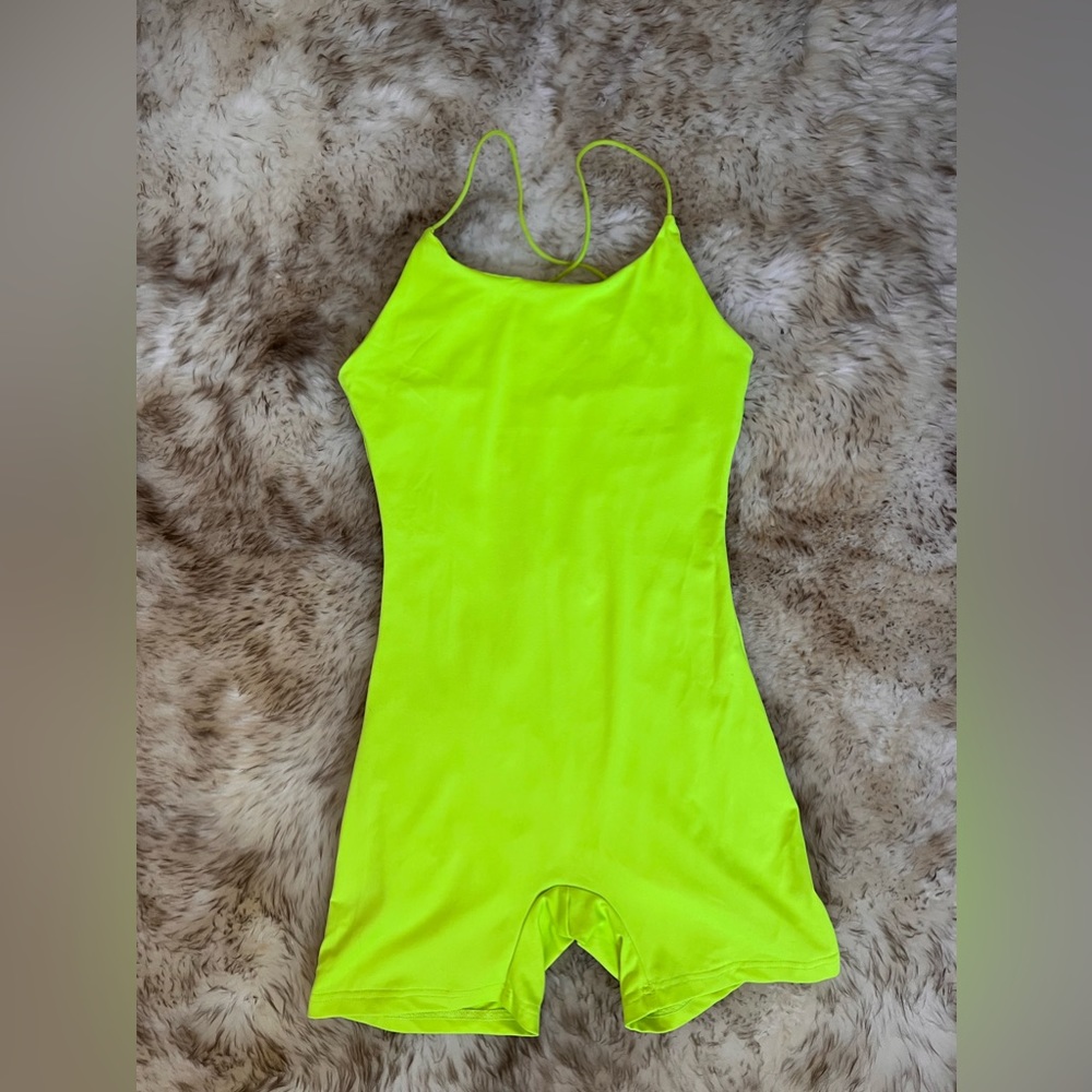 Neon Green Romper